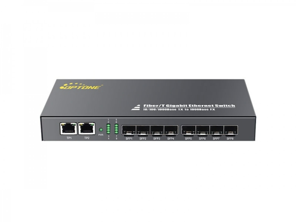 2*10/100/1000M TX and 8*GE SFP (OPT-2810)