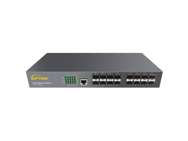 16-ports Full Gigabit L2 Unmanaged Fiber Switch (OPT-6016)